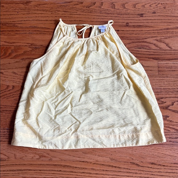 A New Day Light Yellow Tie-Back Top - Picture 1 of 3